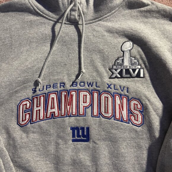 2012 New York Giants‎ Super Bowl Sweatshirt Baggy - Picture 2 of 3